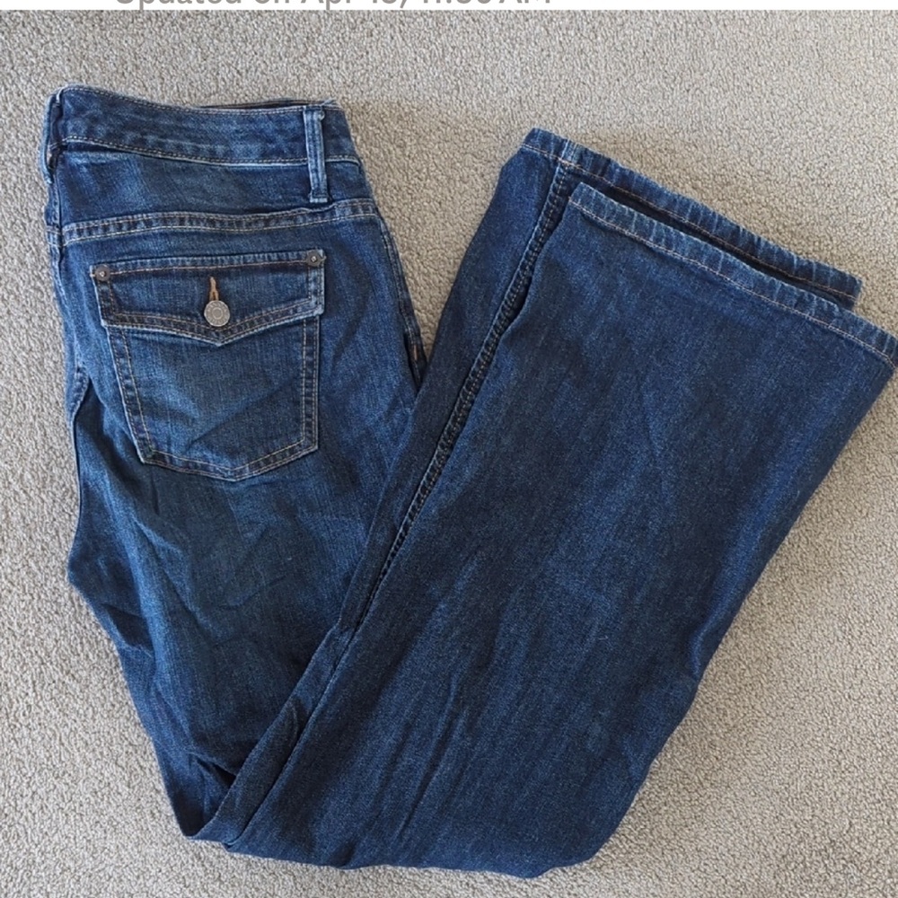 Banana Republic Blue Flare Wide Leg Denim great well lov d condition size 10
